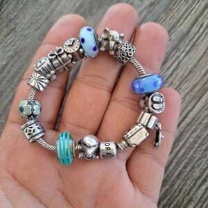 charm bracelet blue